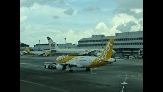 Scoot Airbus A320 Singapore to Krabi Thailand [upl. by Nicholl]