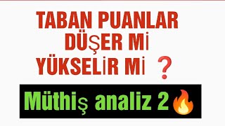 Taban Puanları Düşer mi Yükselir mi  2 analiz 👉Eşit Ağırlık yks2024 üniversite tercihler [upl. by Isborne579]