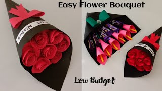 Make Flower Bouquet For Loved Ones  Chocolate Bouquet  Diy Gift valentines day bouquet [upl. by Ttihw389]