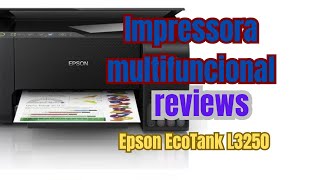 Impressora multifuncional cor Epson EcoTank L3250 [upl. by Aerdnna]