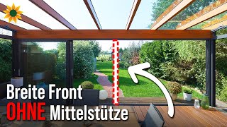 Sommergarten mit überbreite ohne Mittelstütze gebaut [upl. by Artenehs]