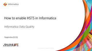 How to Enable the HSTS HTTP Strict Transport Security in Informatica [upl. by Sirmons]