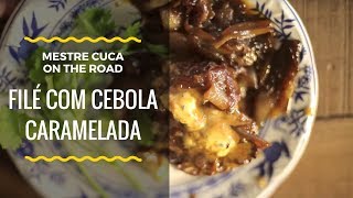 Filé com Cebola Caramelada e Molho Gorgonzola [upl. by Adnuhsed]