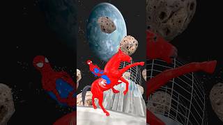 SpiderMan challenges Horse Jumping on Rubiks Cube spiderman horse horses [upl. by Aloisius]