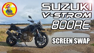 Suzuki VStrom 800RE  Screen Swap  HJC V10 Thoughts  Naked vs Faired [upl. by Eidur777]