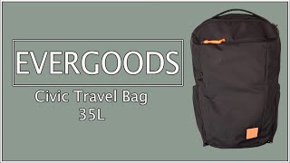 EVERGOODS CTB35  Best Travel Bag or One Bag Companion [upl. by Olvan]