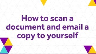 How to scan a document and email a copy to yourself  The University of Manchester Library [upl. by Alyose]