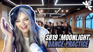 Reacting to SB19 MOONLIGHT Dance Practice  Girl React [upl. by Tihor13]