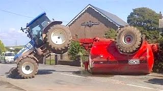 WORLDS MOST STUPID TRACTOR DRIVERS CRAZY TRACTOR DRIVING FAILS 2017 [upl. by Carboni]