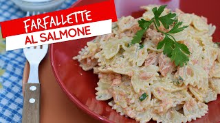 Farfallette al salmone ricetta facile e veloce amatissima negli anni 80 [upl. by Gib]