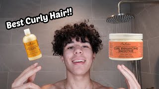 MY CURLY HAIR ROUTINE [upl. by Nniroc]