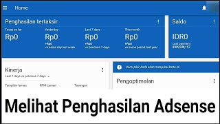 Cara Melihat Penghasilan Adsense  Penghasilan Adsense 0 Ini Solusinya  Penghasilan Adsense Kosong [upl. by Marie-Jeanne]