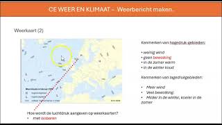 CE Weer en klimaat Lesvideo 2  Weerbericht [upl. by Dis]