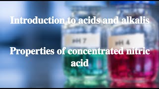 1414 Properties of concentrated nitric acid丨Introduction of acids and alkalis [upl. by Ytsur]