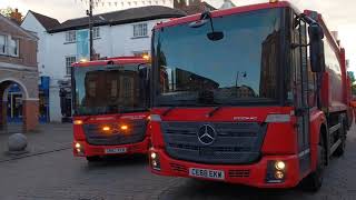 Biffa Mercedes olympus econic wasteater wilma emptying General waste bins [upl. by Hayalat]