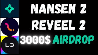 NANSEN AIRDROP REVEEL LAYER3 MANTA DEBANK CRYPTO إيردروبات عملات رقمية بالمجان [upl. by Starkey139]