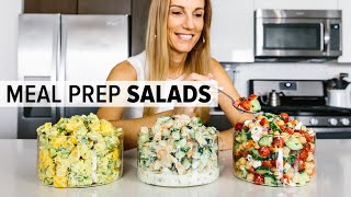 3 Easy MEAL PREP Ideas for Summer Salad Recipes [upl. by Soloma]