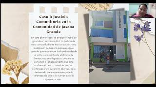 ETNOGRAFIA JURIDICA Comunidad de Jasana Grande [upl. by Fatsug]