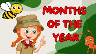 Learn Months of the Year New Name  Months of the Year for Kids  kids English Educational Video [upl. by Aihsenat]