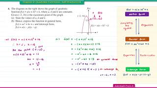 Add Math Form 4  Chapter 2  Quadratic Functions  Self Practice 28 [upl. by Teece]