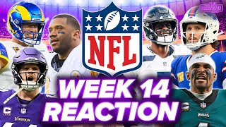 NFL Week 14 Reaction FalconsVikings BillsRams BrownsSteelers SeahawksCardinals amp more  PFS [upl. by Col]