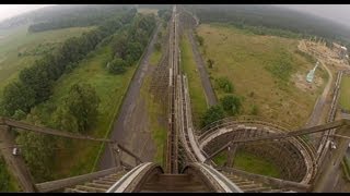 Colossos Complete Roller Coaster POV Heide Park Germany Intamin Woodie [upl. by Alage361]