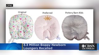 33 Million Boppy Newborn Loungers Recalled After 8 Infant Deaths From Suffocation [upl. by Zadoc]