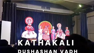 kathakali dance performance from kerala Dushasan vadhkeralayoutube videoviral videoSwamiAarohi [upl. by Notlrac]