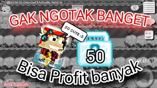 GILA BANGET CEPET SOLD INI ITEM GROWTOPIA PROFIT 2024 [upl. by Anifesoj]