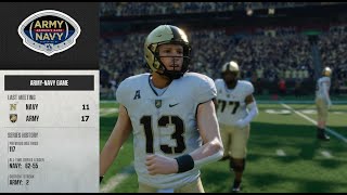 Army  Navy CFB 25 Simulation [upl. by Motch]