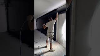 Ulttamat noir satisfying artisan peintre reno chantier travaux peinture asmr artisanat [upl. by Zeuqcaj]