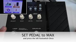 NUX MG 300 Tutorial How to calibrate your expression pedal for better volume swells [upl. by Ronalda]