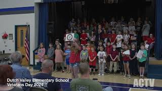 Dutch Valley Elementary School  Veterans Day 2024 [upl. by Leanora523]