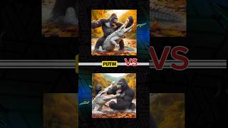 MOST TERRIFYING ANIMAL FIGHTS Elephant VS Bull Crocodile VS Gorilla Wild Dog VS Goat animals [upl. by Schweiker926]