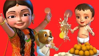 Deepavali Telugu Song  Telugu Rhymes for Children  Lulu Kids TV [upl. by Ynafit354]