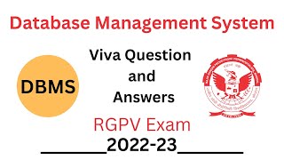 DBMS Viva Question and Answers  Database Management System Viva questionNew Update Dec 2022 [upl. by Ellie508]