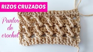 Puntos de crochet rizos cruzados  110 [upl. by Richmal]