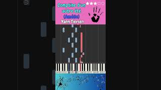 Comptine dun autre été Amélie  YANN TIERSEN  Piano Tutorial [upl. by Dammahom]