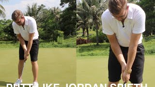 HOW TO PUTT CROSS HANDED LIKE JORDAN SPIETH [upl. by Anilegna]