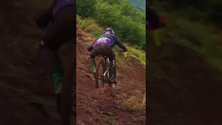 Crashes and vids from Loudenvielle World Cup mtb downhill racingmountainbike crash [upl. by Landbert]