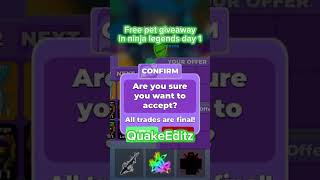 Ninja legends giveaway day 1 donate edit editing ninjalegends [upl. by Snapp]