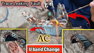 split ac scrape cooling coil repairsplit ac k cooling coil ki jar say leakage kaisay fix karain [upl. by Gina870]