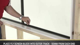 How to Install a Fly Screen on an AampL Sliding Window [upl. by Ainehs]