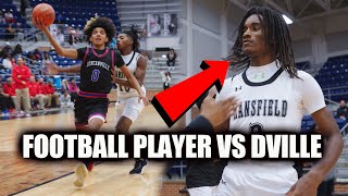 Football Player vs Best Backcourt in Texas Duncanville vs Mansfield Zion Robinson vs Kayden Edwards [upl. by Kcirtap]