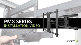 PMX Series Full Motion TV Mount Installation Guide  Kanto Mounts [upl. by Ahsirtak]