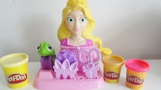 Play Doh Disney Princess Rapunzel Hair Designs Set [upl. by Navnod]