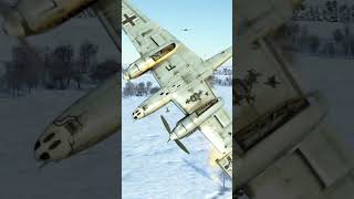 Bf 110 crashes after taking heavy fire from enemy fighter shorts airplane crash [upl. by Peacock752]