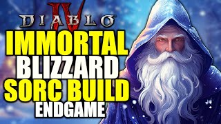 Diablo 4 BEST Sorcerer Build for Season 4  PIT 120 IMMORTAL Blizzard Sorcerer Build [upl. by Fiertz]