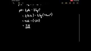 Use material balance and an electroneutrality condition charge balance to determine the pH of a… [upl. by Terr]