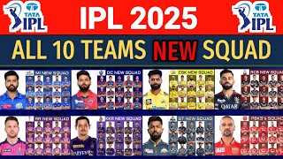 IPL 2025  All Teams Final Squad  All Teams Final Squad IPL 2025  IPL 2025 All list [upl. by Jentoft]